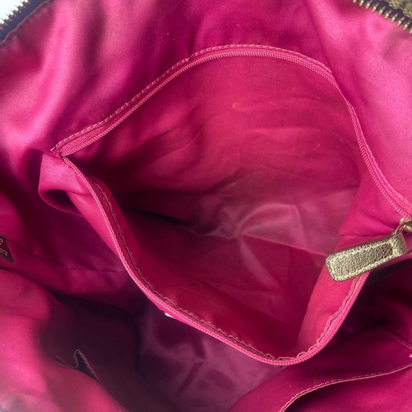 Rare Coach Poppy Signature Applique Tartan Glam Tote - Picture 13 of 16